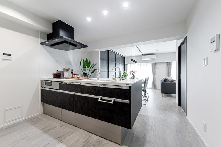 開放感のあるオープンキッチン