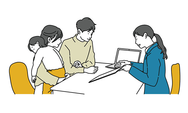 プランを検討する夫婦
