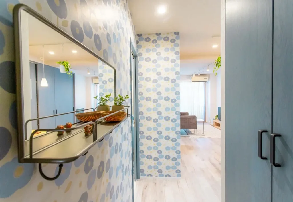 花柄の壁紙 花柄の壁紙