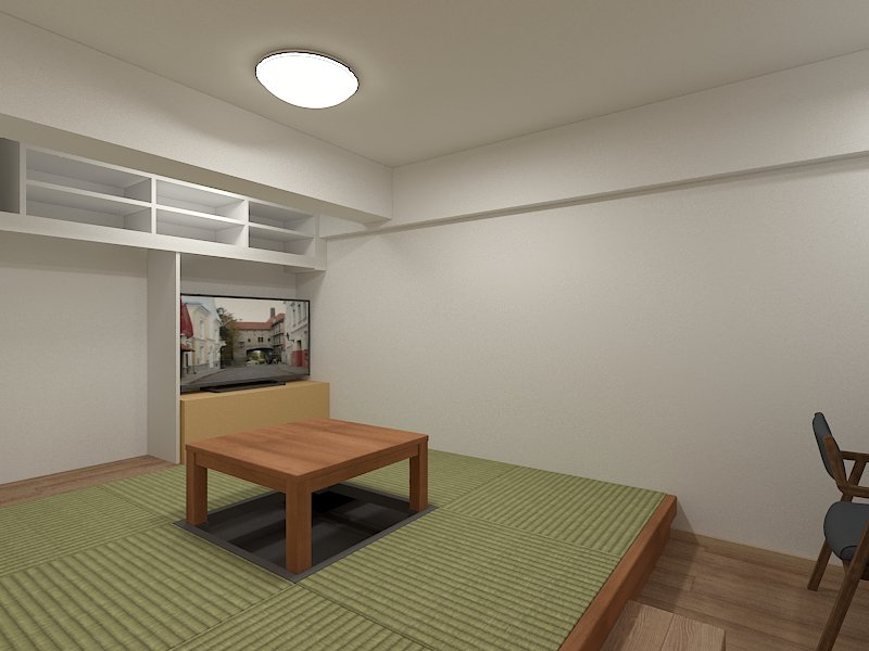 畳の小上がりスペース