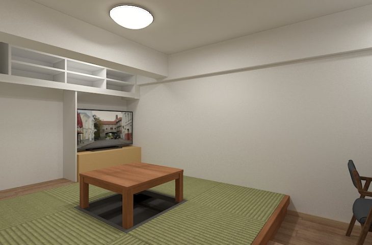 畳の小上がりスペース